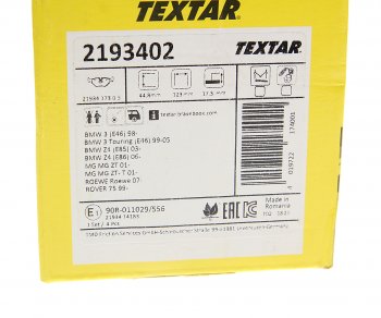 2 999 р. Колодки тормозные задние (4шт.) TEXTAR BMW 3 серия E36 купе (1992-1999)  с доставкой в г. Пермь. Увеличить фотографию 3