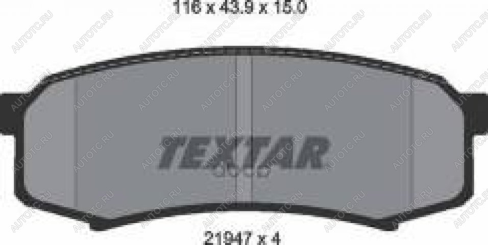 2 379 р. Колодки тормозные передние (4шт.) TEXTAR Toyota Land Cruiser 90 (1996-2000)  с доставкой в г. Пермь