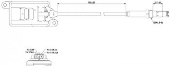 19 999 р. Датчик DAF XF105 катализатора NOX оксида азота в сборе с блоком DINEX DINEX 22032 DINEX 22032  с доставкой в г. Пермь. Увеличить фотографию 4