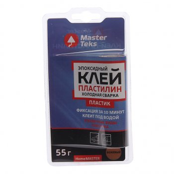 173 р. Сварка холодная для пластика 55г (-60С до +150С) двухкомпонентная MasterTeks HOMEMASTER HOMEMASTER 220387  с доставкой в г. Пермь. Увеличить фотографию 1