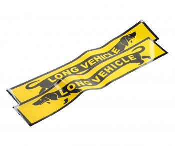 233 р. Наклейка-знак виниловая вырезанная Long Vehicle такса 17х70см полноцветная AUTOSTICKERS AUTOSTICKERS 22192  с доставкой в г. Пермь. Увеличить фотографию 1