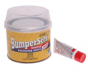 639 р. Шпатлевка по пластику BUMPERSOFT 222 черная 0.25кг BODY BODY 2220000050  с доставкой в г. Пермь. Увеличить фотографию 1