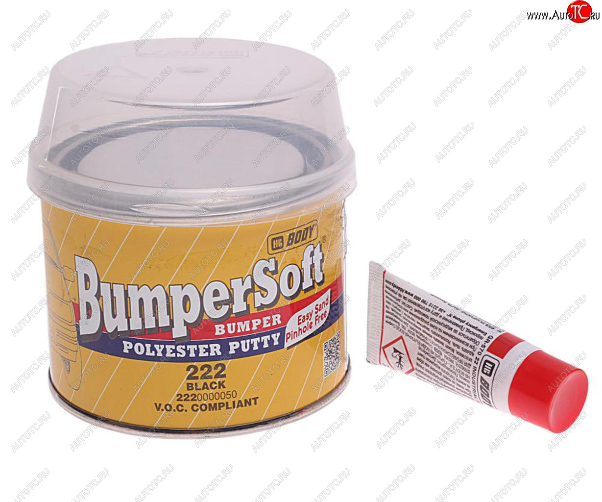 639 р. Шпатлевка по пластику BUMPERSOFT 222 черная 0.25кг BODY BODY 2220000050  с доставкой в г. Пермь