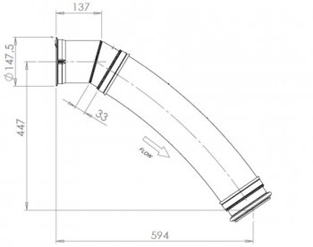 14 999 р. Труба выхлопная глушителя DAF с гофрой (нерж.) E-line DINEX DINEX 22235  с доставкой в г. Пермь. Увеличить фотографию 3