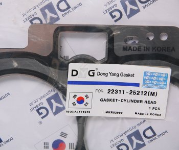 1 469 р. Прокладка головки блока HYUNDAI Santa Fe (09-),ix35 (10-) KIA Sorento (09-),Sportage (2.4) (M) DYG DYG 22311-25212(m)  с доставкой в г. Пермь. Увеличить фотографию 2