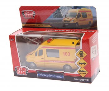 1 749 р. Модель автомобиля MERCEDES Sprinter VAN металлическая ТЕХНОПАРК ТЕХНОПАРК 223154  с доставкой в г. Пермь. Увеличить фотографию 2