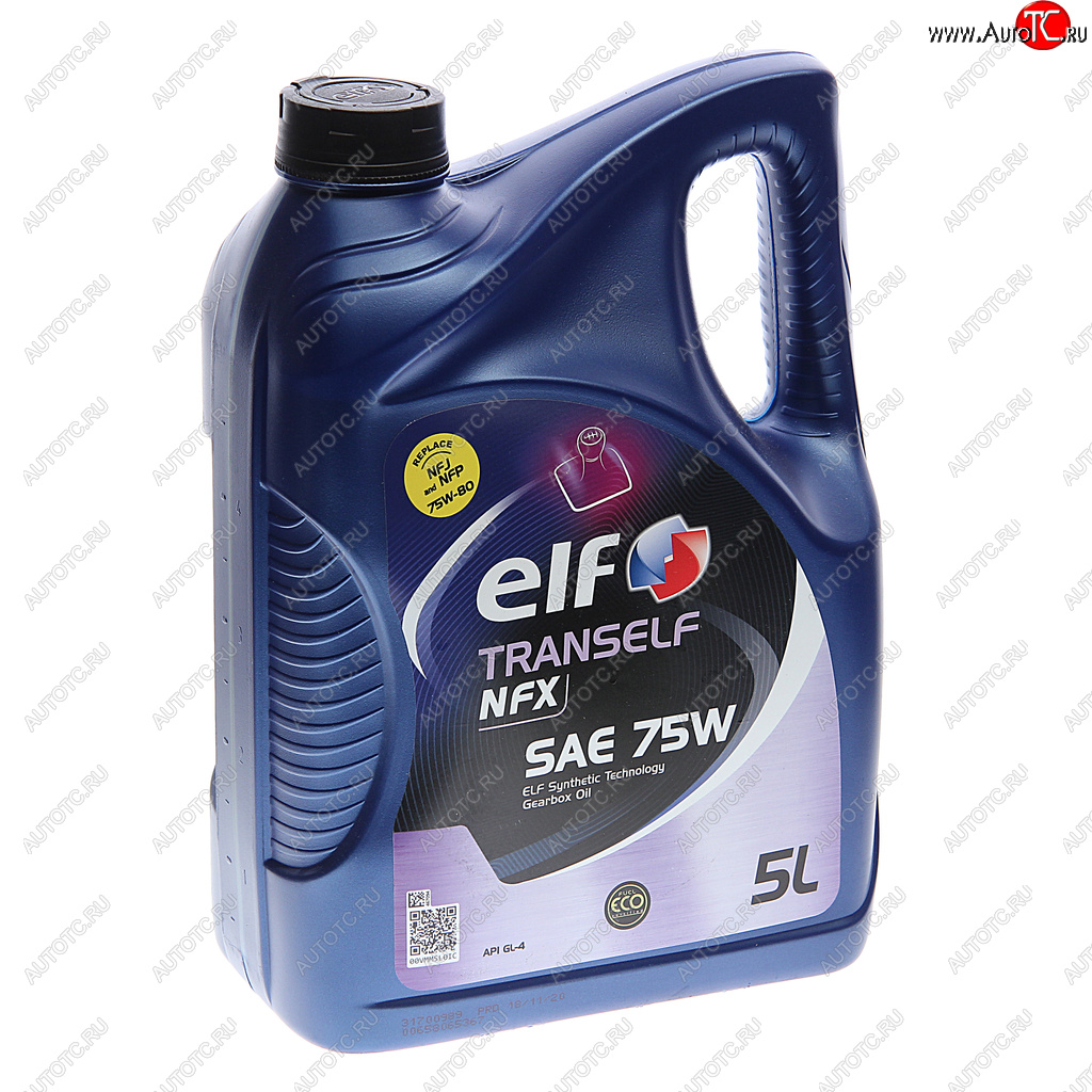 6 749 р. Масло трансмиссионное TRANSELF NFX 75W синт.GL-4 5л ELF ELF 223530  с доставкой в г. Пермь