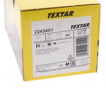 3 889 р. Колодки тормозные задние (4шт.) TEXTAR Toyota Camry XV70 дорестайлинг (2017-2021)  с доставкой в г. Пермь. Увеличить фотографию 4