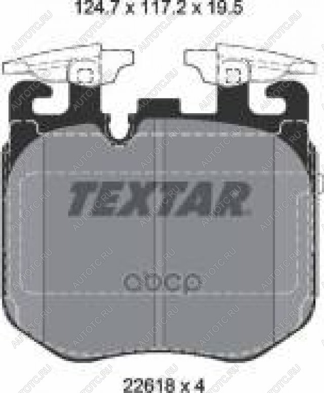 20 449 р. Колодки тормозные передние (4шт.) TEXTAR BMW X5 G05 (2018-2022)  с доставкой в г. Пермь