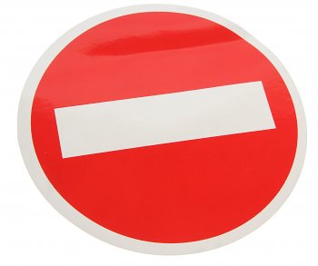 57 р. Наклейка-знак виниловая вырезанная СТОП d=15см AUTOSTICKERS AUTOSTICKERS 22680  с доставкой в г. Пермь. Увеличить фотографию 1