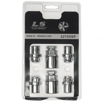 1 059 р. Гайка колеса М12х1.5х34 секретки пресс-шайба закрытая 2 ключа LS WHEELS LS WHEELS 22705sp  с доставкой в г. Пермь. Увеличить фотографию 1