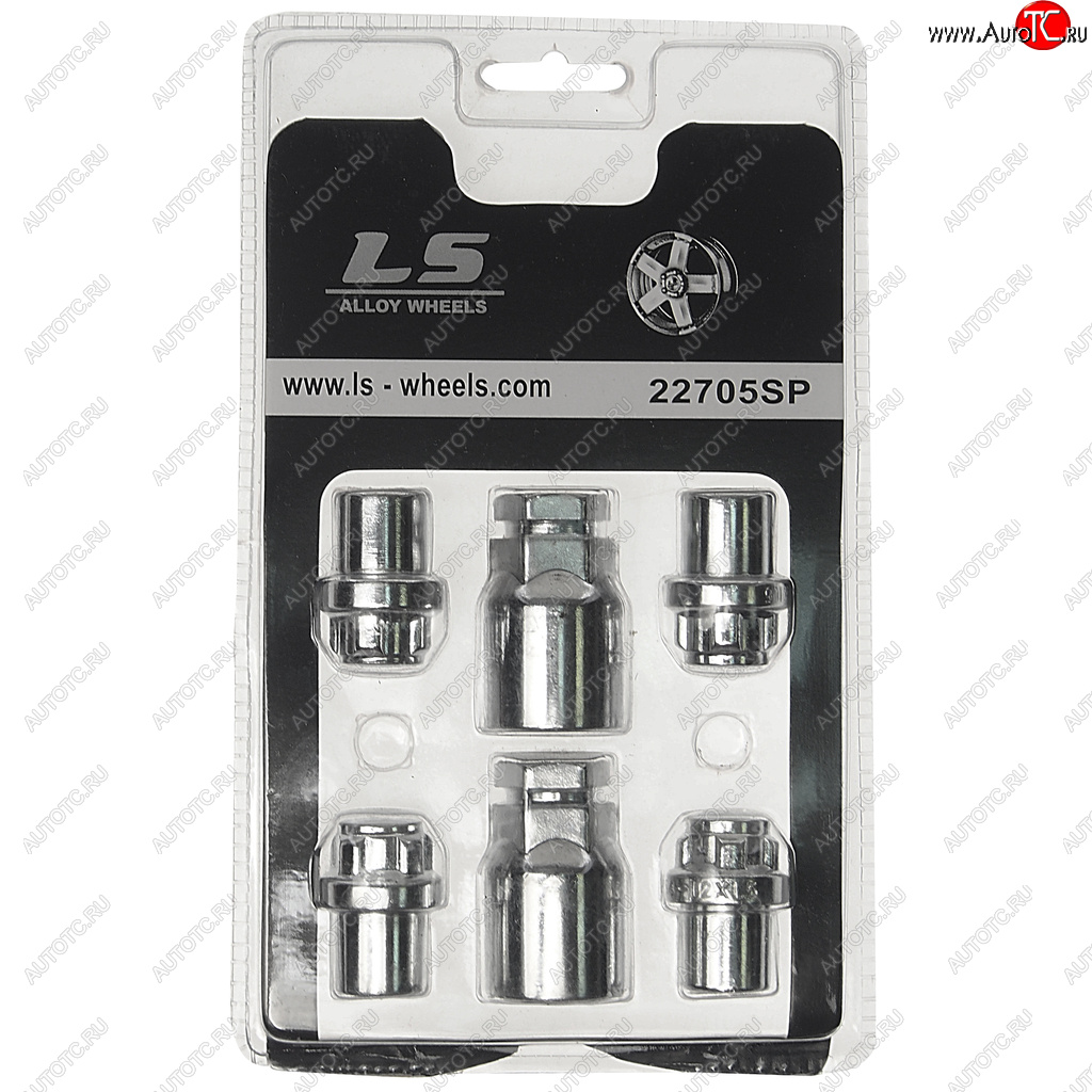 1 059 р. Гайка колеса М12х1.5х34 секретки пресс-шайба закрытая 2 ключа LS WHEELS LS WHEELS 22705sp  с доставкой в г. Пермь
