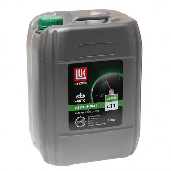 2 299 р. Антифриз зеленый -40C 10кг G11 Green ЛУКОЙЛ LUKOIL 227384  с доставкой в г. Пермь. Увеличить фотографию 1