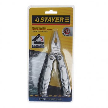 1 389 р. Мультиинструмент 12 в 1 (чехол,набор бит) Profi STAYER STAYER 22852_z01  с доставкой в г. Пермь. Увеличить фотографию 1