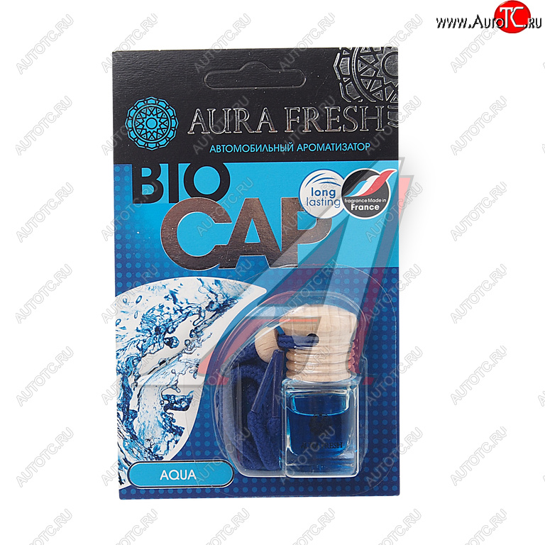 215 р. Ароматизатор подвесной жидкостный (aqua) 6мл Bio Cap AURA FRESH AURA FRESH 23001  с доставкой в г. Пермь