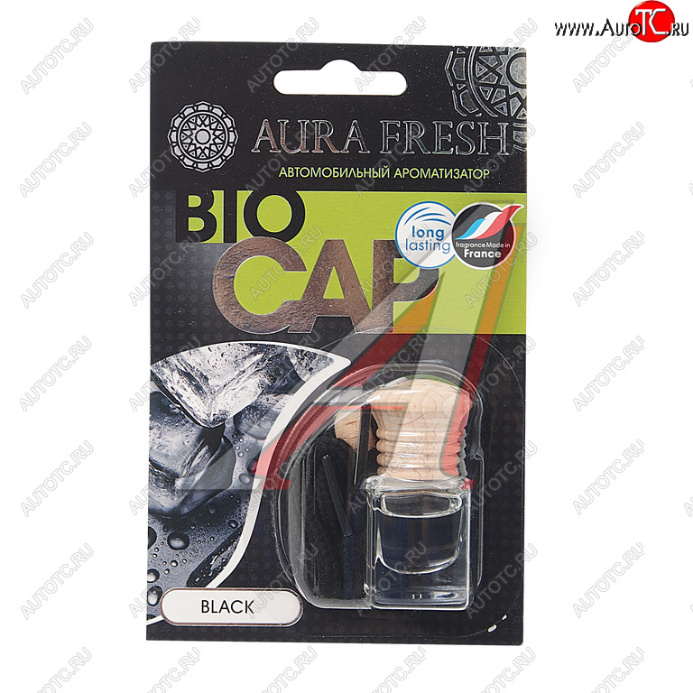215 р. Ароматизатор подвесной жидкостный (black) 6мл Bio Cap AURA FRESH AURA FRESH 23002  с доставкой в г. Пермь