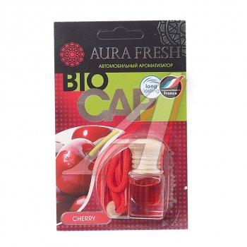 215 р. Ароматизатор подвесной жидкостный (cherry) 6мл Bio Cap AURA FRESH AURA FRESH 23004  с доставкой в г. Пермь. Увеличить фотографию 1