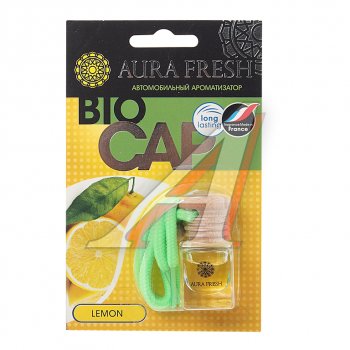 215 р. Ароматизатор подвесной жидкостный (lemon) 6мл Bio Cap AURA FRESH AURA FRESH 23010  с доставкой в г. Пермь. Увеличить фотографию 1