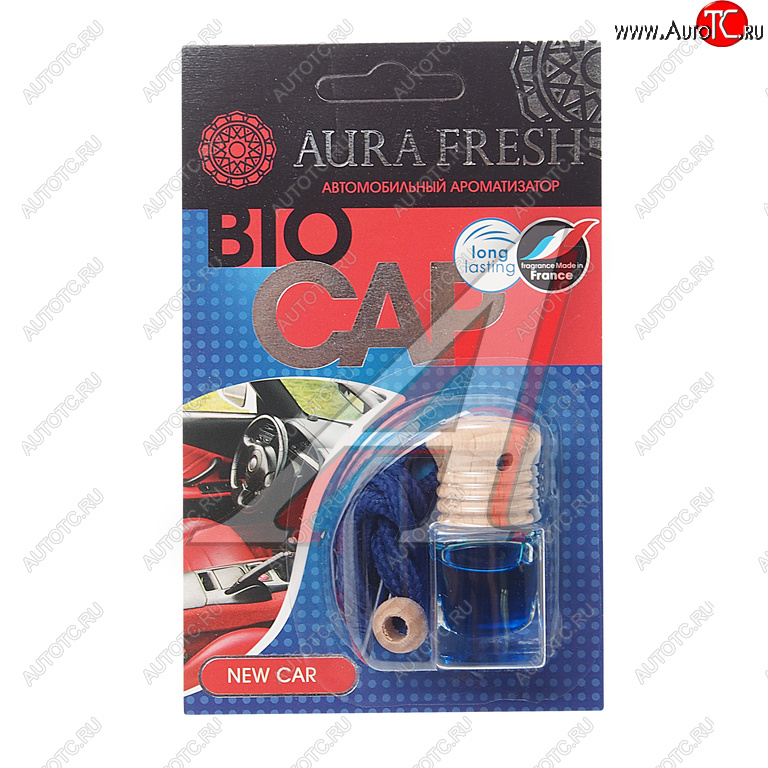 215 р. Ароматизатор подвесной жидкостный (new car) 6мл Bio Cap AURA FRESH AURA FRESH 23012  с доставкой в г. Пермь