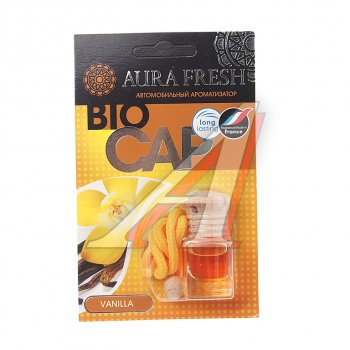 215 р. Ароматизатор подвесной жидкостный (vanilla) 6мл Bio Cap AURA FRESH AURA FRESH 23015  с доставкой в г. Пермь. Увеличить фотографию 1