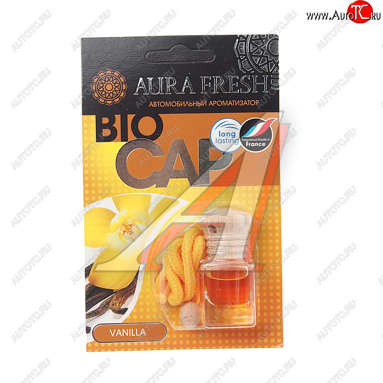 215 р. Ароматизатор подвесной жидкостный (vanilla) 6мл Bio Cap AURA FRESH AURA FRESH 23015  с доставкой в г. Пермь