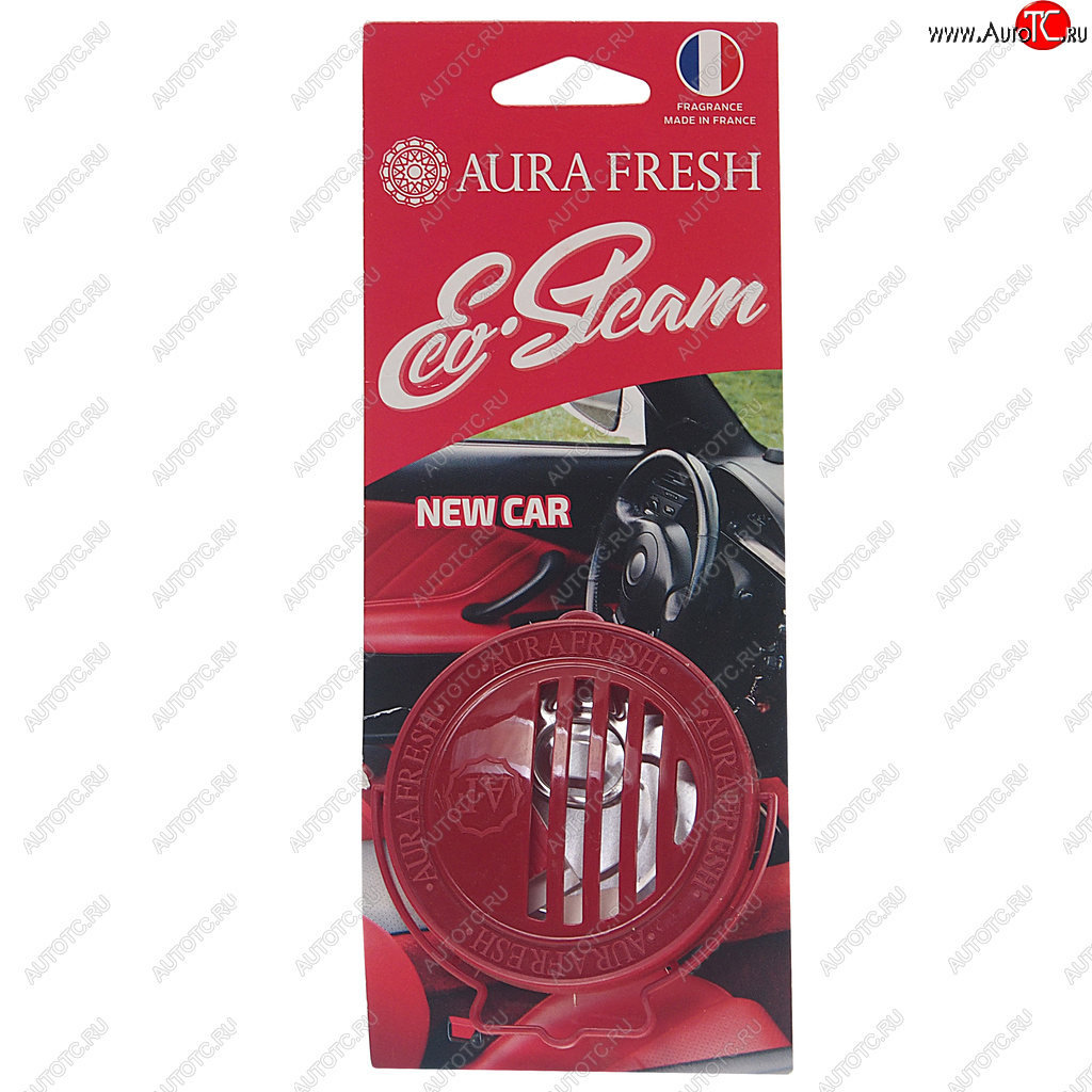 297 р. Ароматизатор на панель приборов древесное волокно (new car) 40г Eco Steam AURA FRESH AURA FRESH 23039  с доставкой в г. Пермь