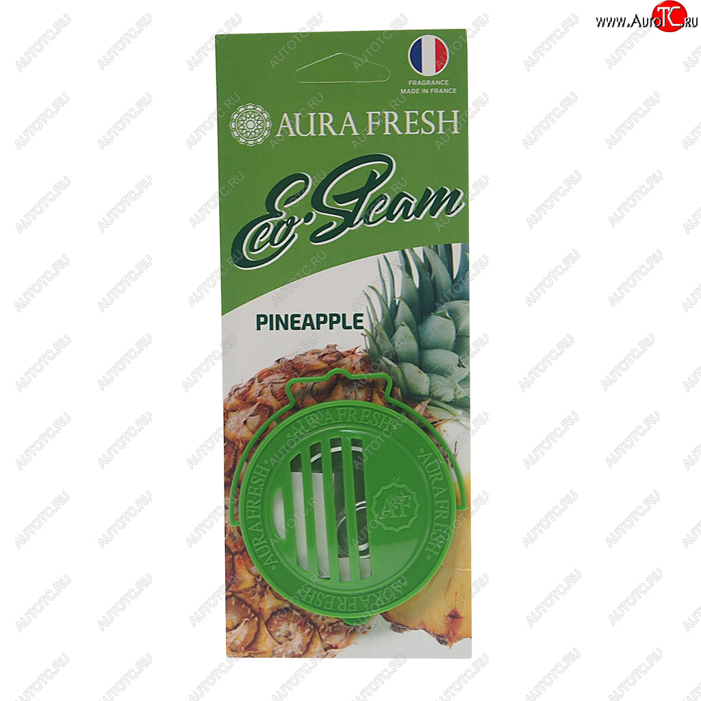 297 р. Ароматизатор на панель приборов древесное волокно (pineapple) 40г Eco Steam AURA FRESH AURA FRESH 23040  с доставкой в г. Пермь