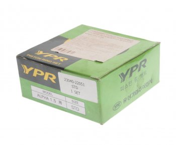 1 129 р. Кольца поршневые HYUNDAI Accent (97-) (1.5) d+0.00 комплект YPR YPR 23040-22051  с доставкой в г. Пермь. Увеличить фотографию 2