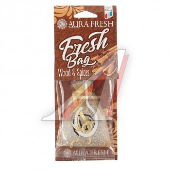 187 р. Ароматизатор подвесной гранулы (wood & spices) 20г Fresh Bag AURA FRESH AURA FRESH 23052  с доставкой в г. Пермь. Увеличить фотографию 1