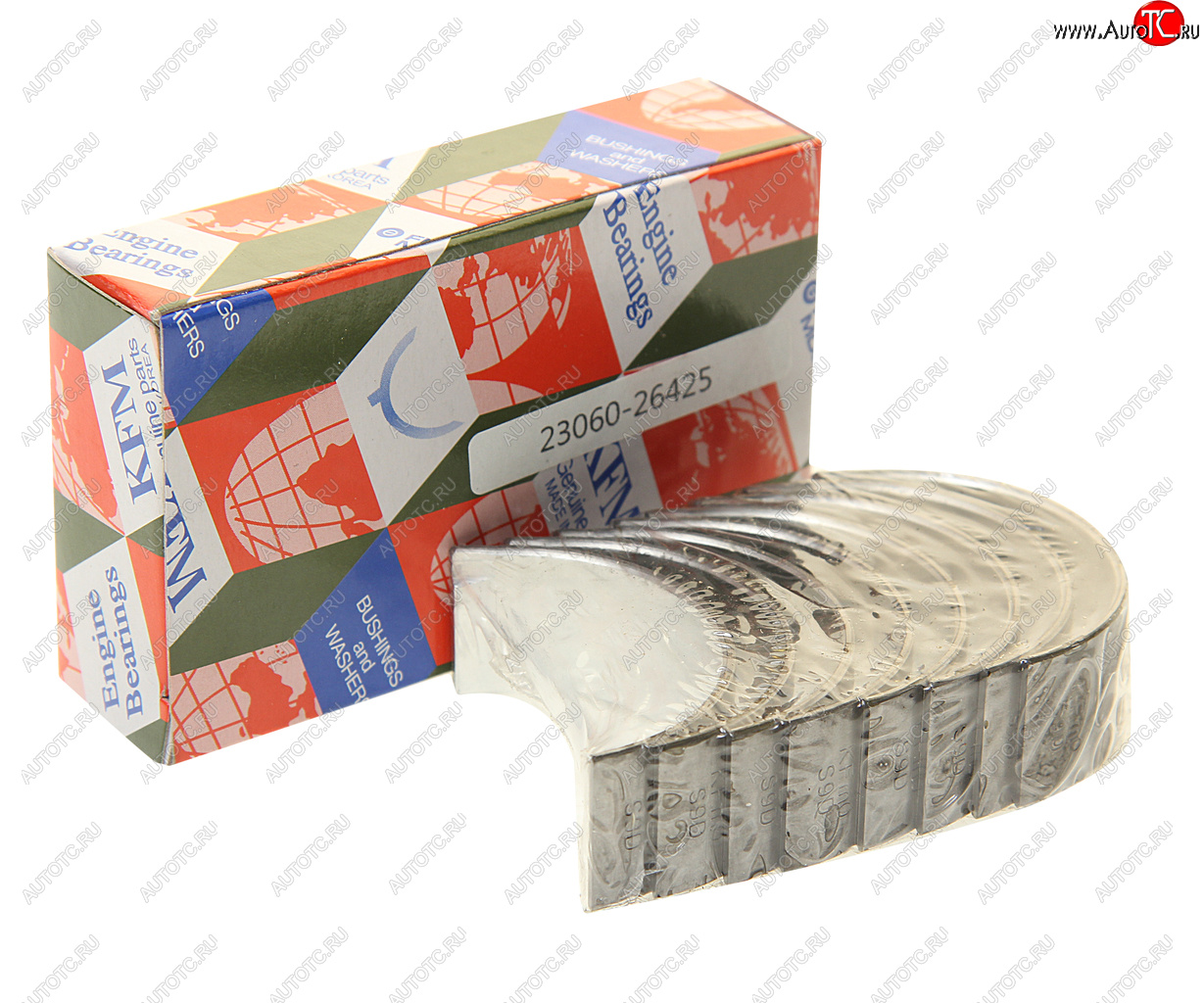 969 р. Вкладыши HYUNDAI Accent (06-) KIA Rio (06-) шатунные STD комплект (8шт.) KFM KFM 23060-26425  с доставкой в г. Пермь