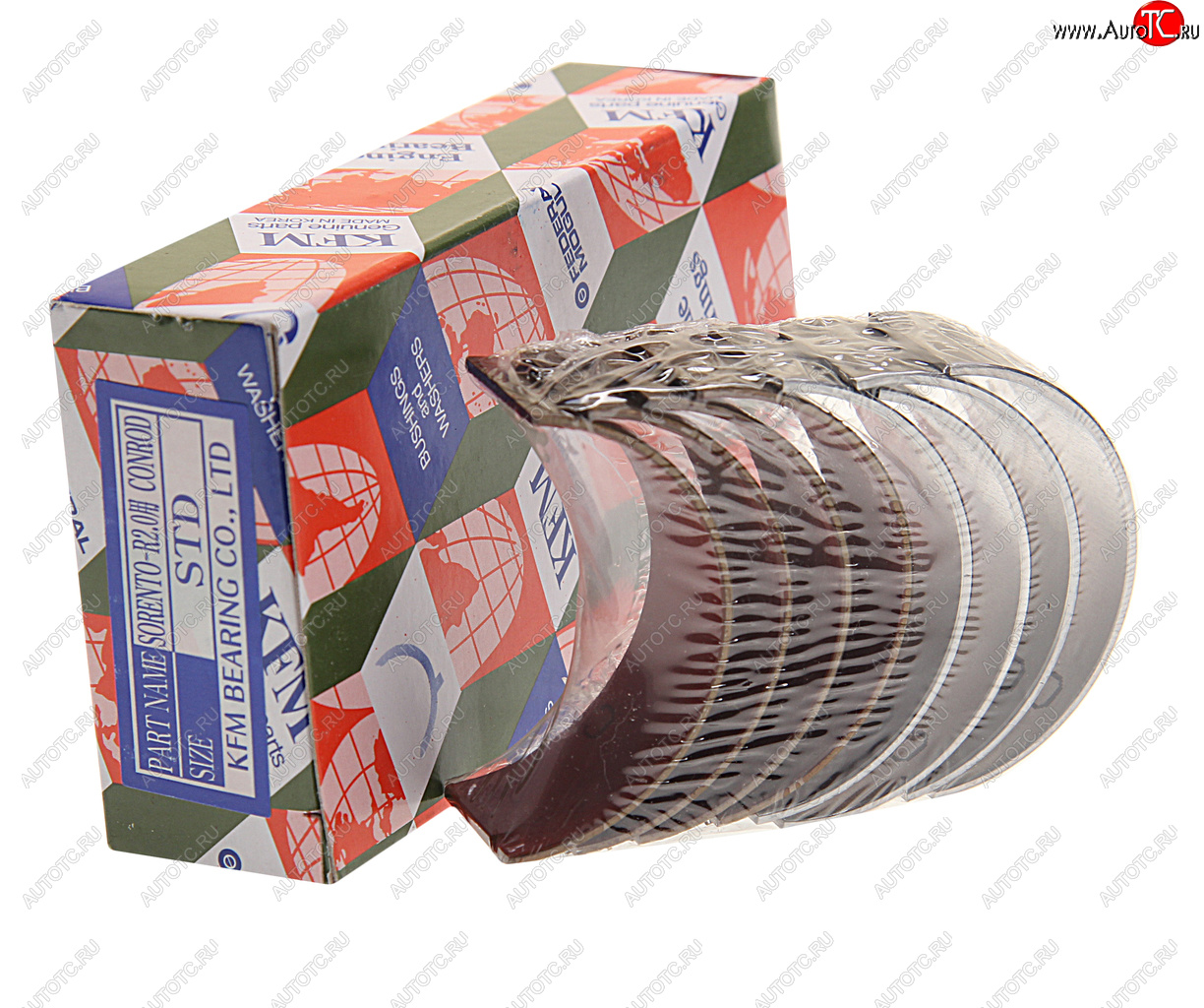 2 999 р. Вкладыши HYUNDAI ix35 (10-),Santa Fe (10-) (2.0) (TCI) шатунные STD комплект (8шт.) KFM KFM 23060-2f902  с доставкой в г. Пермь