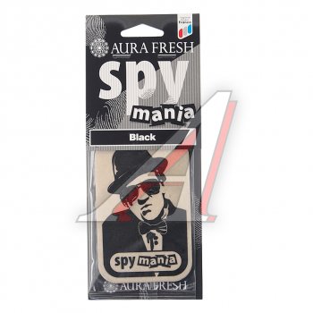 91 р. Ароматизатор подвесной картонный (black) Spy Mania AURA FRESH AURA FRESH 23098  с доставкой в г. Пермь. Увеличить фотографию 1