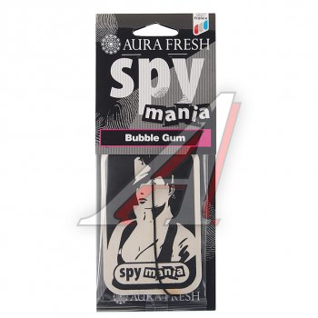 91 р. Ароматизатор подвесной картонный (bubble gum) Spy Mania AURA FRESH AURA FRESH 23099  с доставкой в г. Пермь. Увеличить фотографию 1