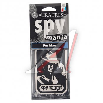 91 р. Ароматизатор подвесной картонный (for man) Spy Mania AURA FRESH AURA FRESH 23102  с доставкой в г. Пермь. Увеличить фотографию 1