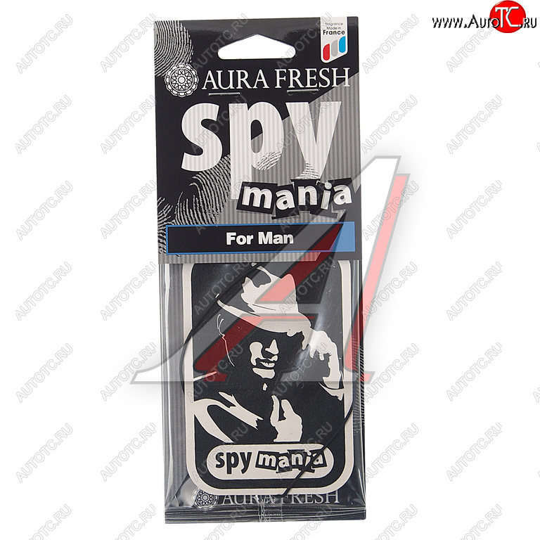 91 р. Ароматизатор подвесной картонный (for man) Spy Mania AURA FRESH AURA FRESH 23102  с доставкой в г. Пермь