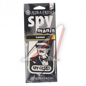 91 р. Ароматизатор подвесной картонный (lemon) Spy Mania AURA FRESH AURA FRESH 23103  с доставкой в г. Пермь. Увеличить фотографию 1