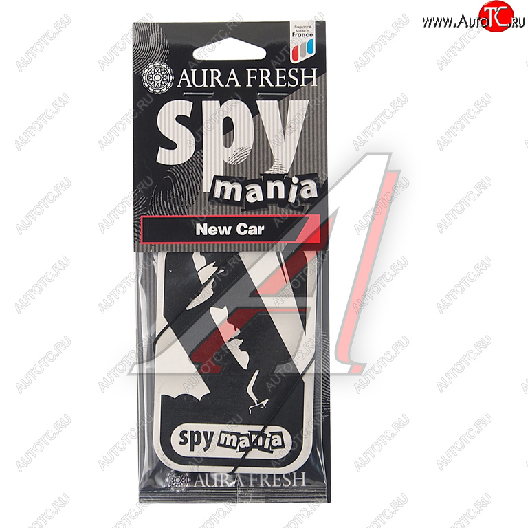 91 р. Ароматизатор подвесной картонный (new car) Spy Mania AURA FRESH AURA FRESH 23104  с доставкой в г. Пермь