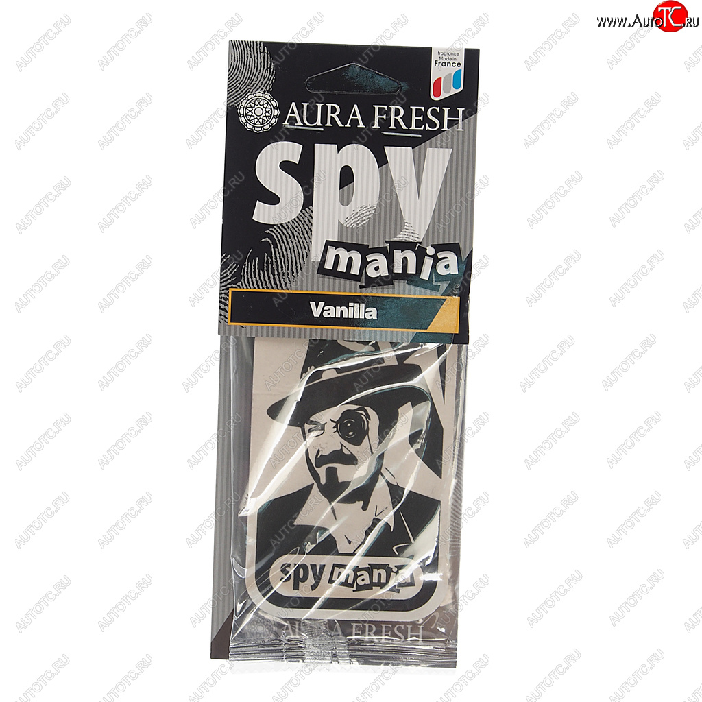 91 р. Ароматизатор подвесной картонный (vanilla) Spy Mania AURA FRESH AURA FRESH 23105  с доставкой в г. Пермь