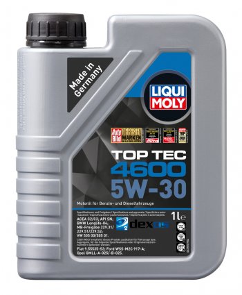 1 899 р. Масло моторное TOP TEC 4600 5W30 синт.1л LIQUI MOLY LIQUI MOLY 2315  с доставкой в г. Пермь. Увеличить фотографию 1