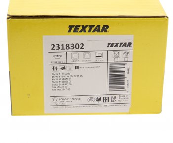 4 649 р. Колодки тормозные передние (4шт.) TEXTAR BMW 3 серия E46 седан дорестайлинг (1998-2001)  с доставкой в г. Пермь. Увеличить фотографию 3
