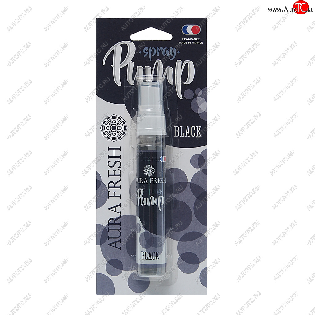253 р. Ароматизатор спрей (black) 30мл Pump Spray AURA FRESH AURA FRESH 23279  с доставкой в г. Пермь