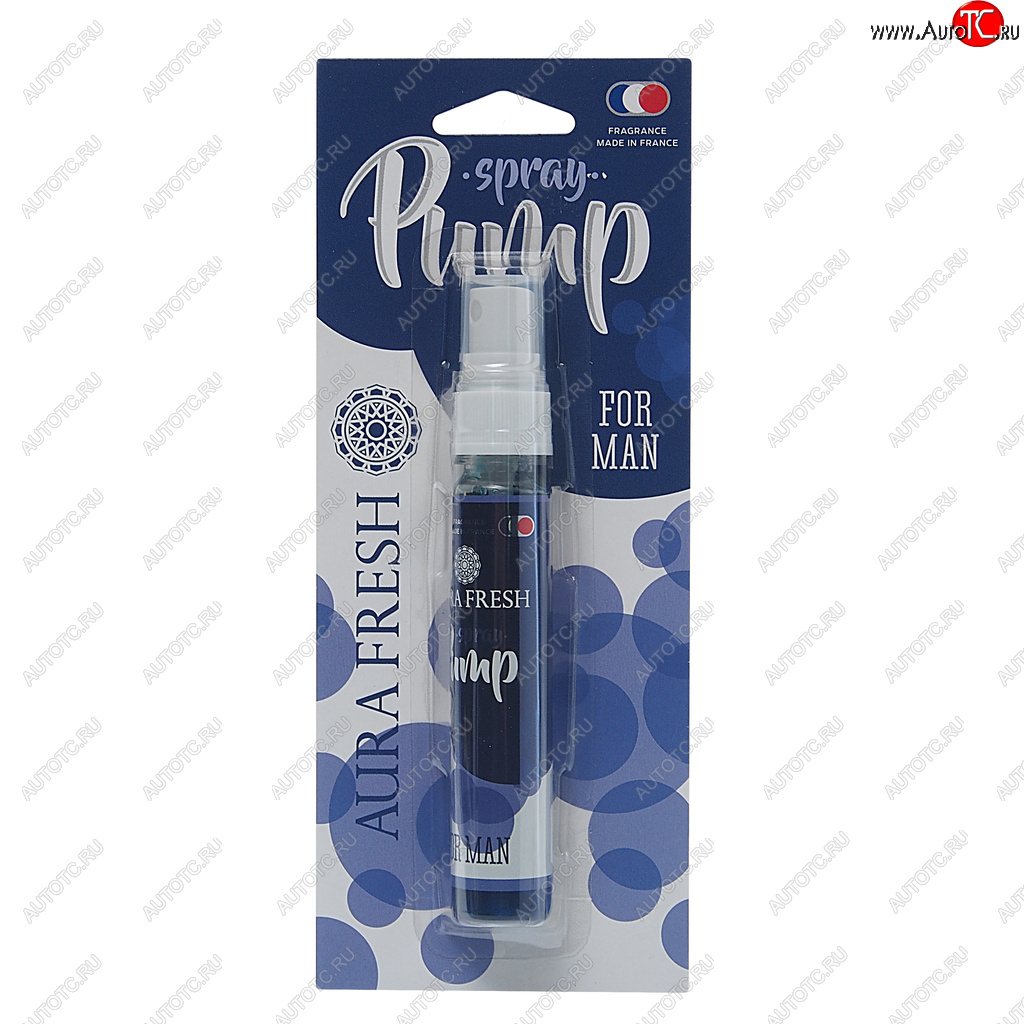 253 р. Ароматизатор спрей (for man) 30мл Pump Spray AURA FRESH AURA FRESH 23283  с доставкой в г. Пермь