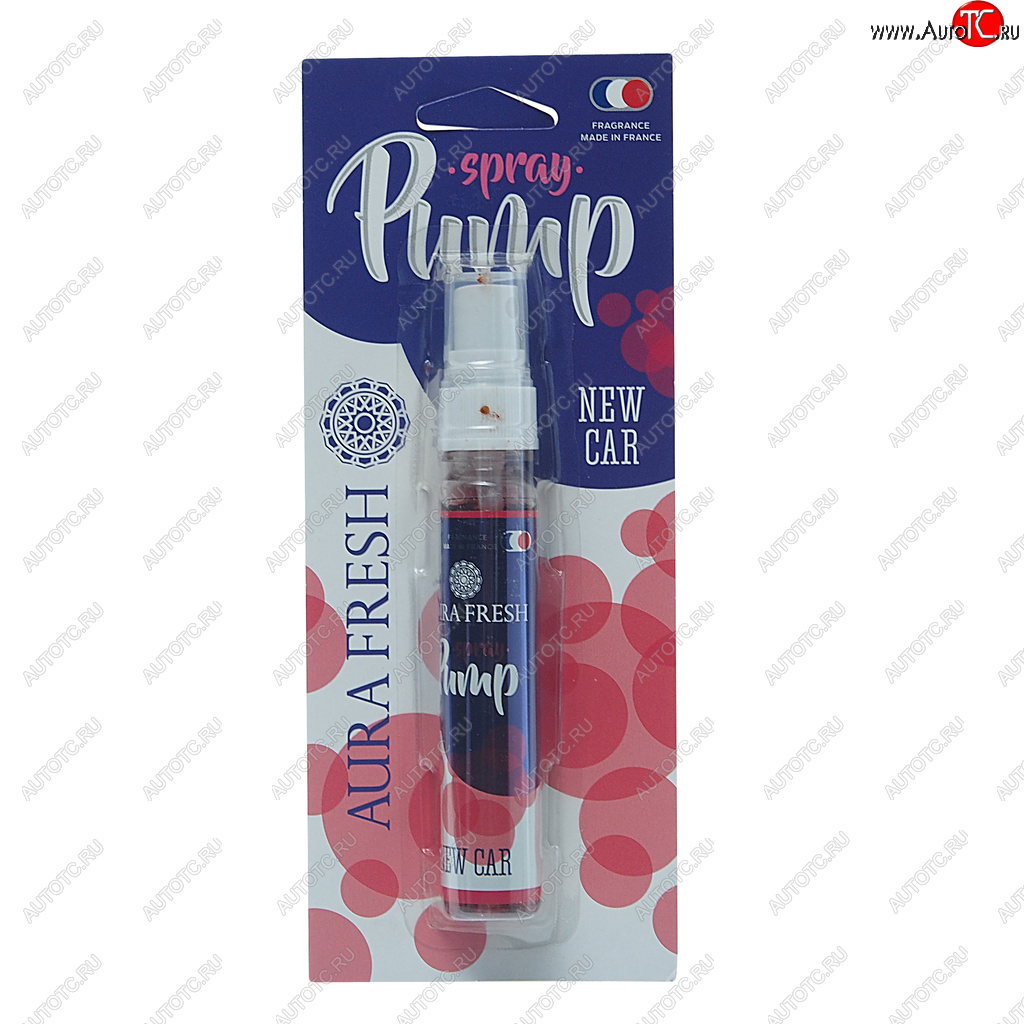 253 р. Ароматизатор спрей (new car) 30мл Pump Spray AURA FRESH AURA FRESH 23285  с доставкой в г. Пермь