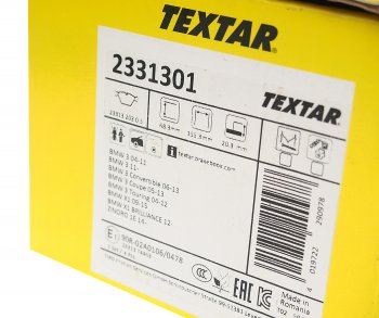6 999 р. Колодки тормозные передние (4шт.) TEXTAR BMW 3 серия E93 кабриолет дорестайлинг (2006-2010)  с доставкой в г. Пермь. Увеличить фотографию 3