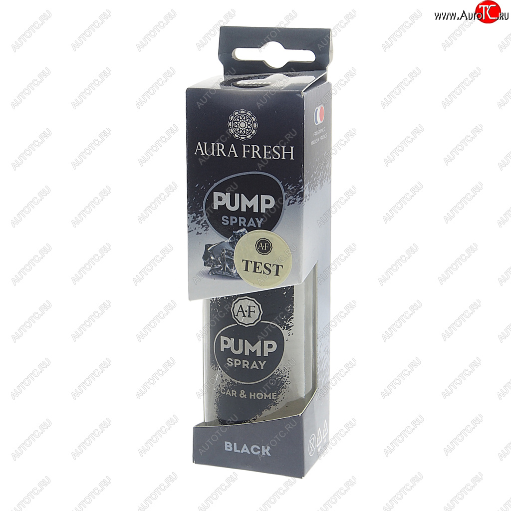 359 р. Ароматизатор спрей (black) 50мл Pump Spray AURA FRESH AURA FRESH 23359  с доставкой в г. Пермь