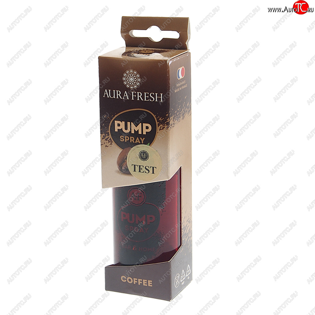 359 р. Ароматизатор спрей (coffee) 50мл Pump Spray AURA FRESH AURA FRESH 23365  с доставкой в г. Пермь