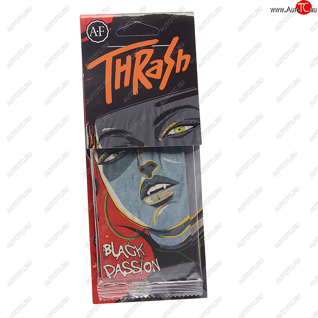 114 р. Ароматизатор подвесной пластина (Black) Thrash AURA FRESH AURA FRESH 23400  с доставкой в г. Пермь