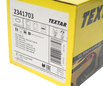 2 899 р. Колодки тормозные задние (4шт.) TEXTAR Opel Astra H универсал (2004-2007)  с доставкой в г. Пермь. Увеличить фотографию 3