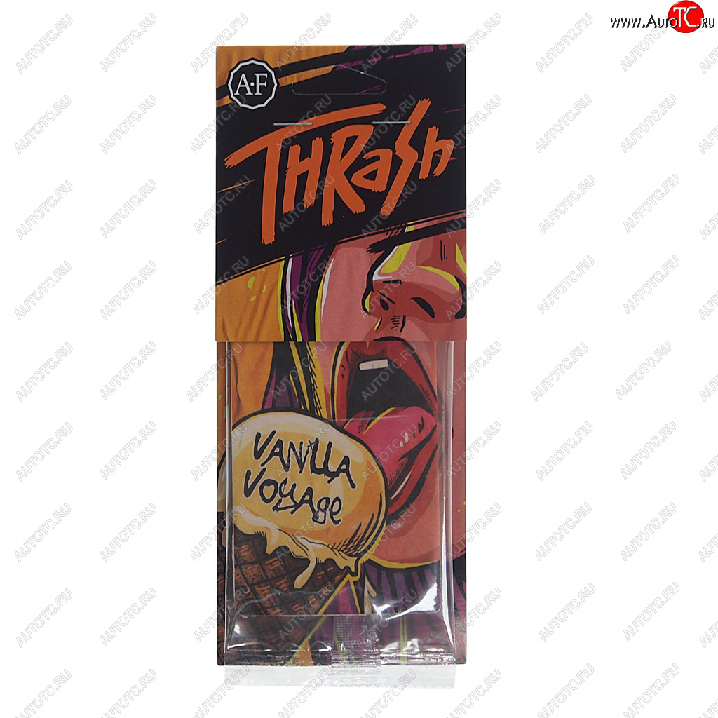 114 р. Ароматизатор подвесной пластина (Vanilla Voyage) Thrash AURA FRESH AURA FRESH 23421  с доставкой в г. Пермь