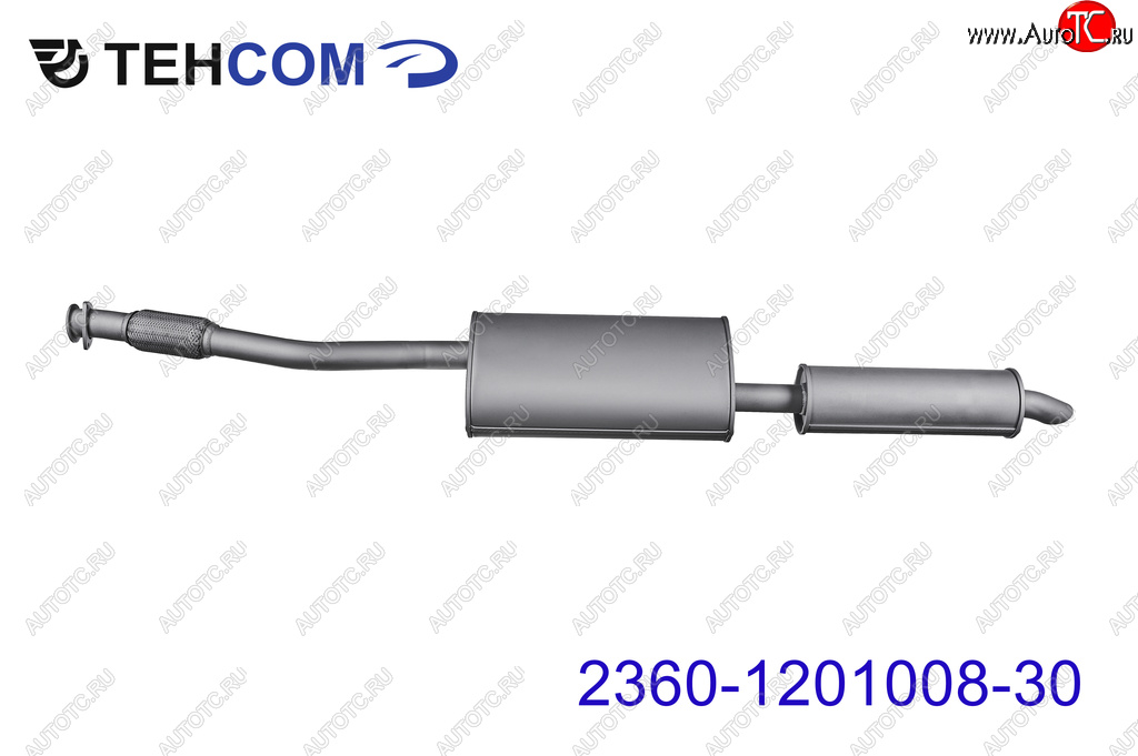 11 299 р. Глушитель УАЗ-2360 Пикап дв.ЗМЗ-409 ЕВРО-4,5 с резонатором НО ТЕХКОМ ТЕХКОМ 2360-1201008-30  с доставкой в г. Пермь